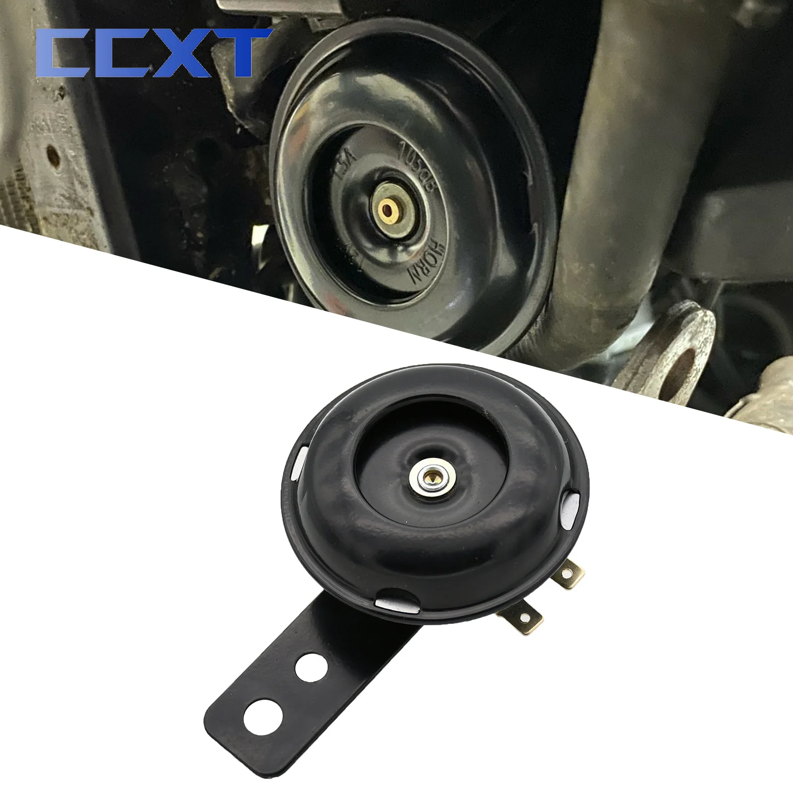 

Universal Motorcycle Scooter Horn 12v 1.5A 105db Waterproof Round Loud Horn Speakers For Honda KTM Yamaha Kawasaki Suzuki ATV