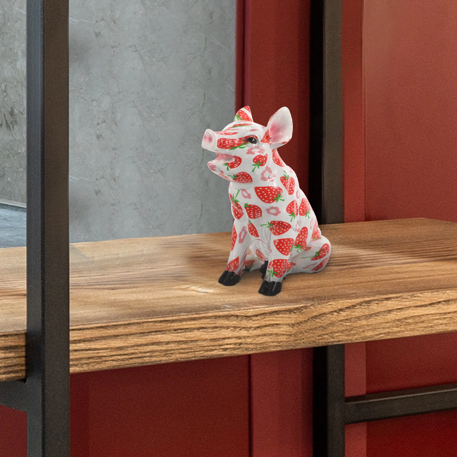 

Pig Statue Decor Resin Sculpture Home Office Desktop Decoration Home Pig Shape Figurine