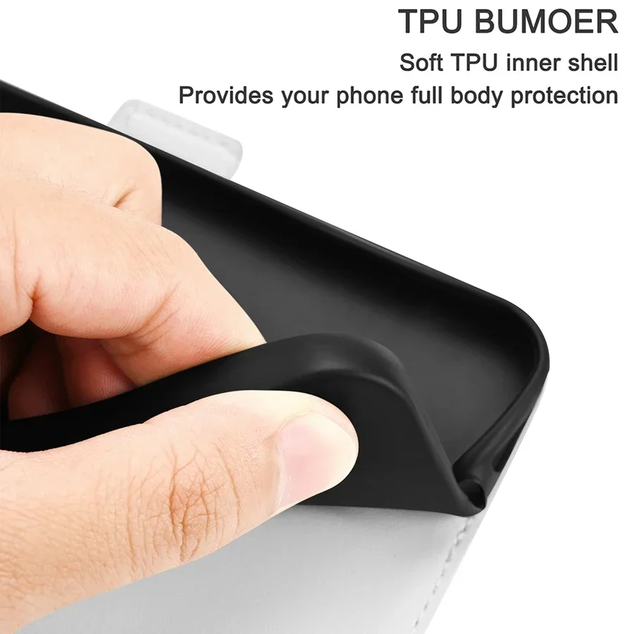Luxurious Lychee Leather Wallet Phone Case