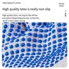 1/10 Pairs blue Gloves for Working Household Cleaning Tools Car Repair Factory Labor Insurance Glove High Stretch Mittens 3