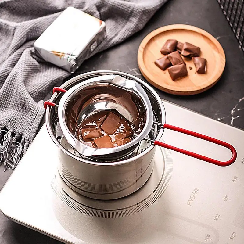 Stainless Steel Candle Wax Melting Boiler Pot with Heat Resistant Handle for Melting Chocolate Candy and Candle Making Supplies