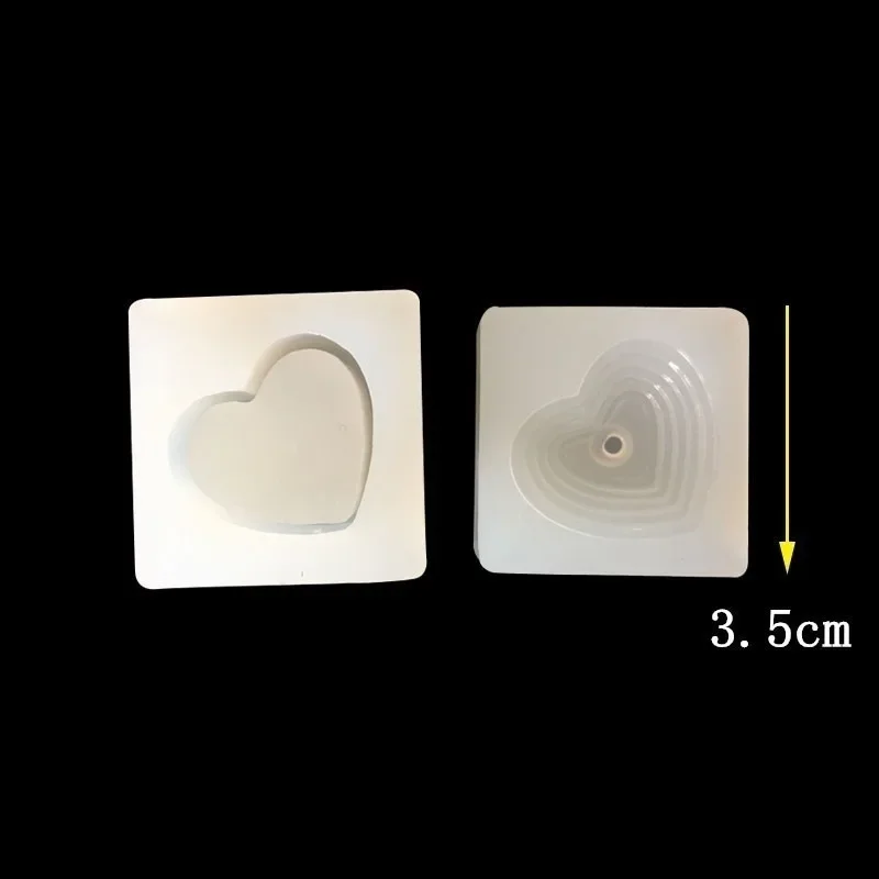 Creative Handmade DIY New Silicone Molds Heart-shaped Square Storage Box Mold Resin Jewelry Crafts Casting Mold Accessories