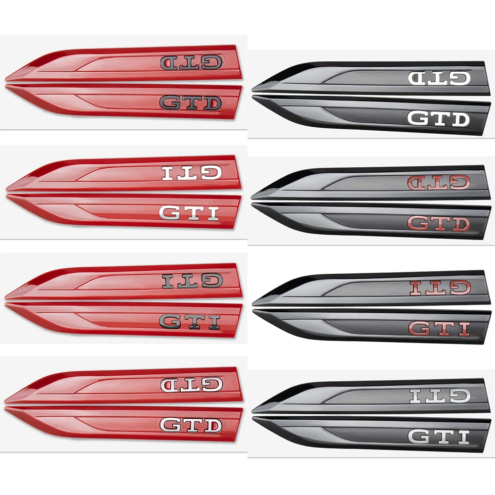 

2 шт., 3D Автомобильные наклейки ABS GTI GTD для VW Golf 5 6 7 MK7 MK6 Tiguan Polo Jetta Scirocco Beetle Passat