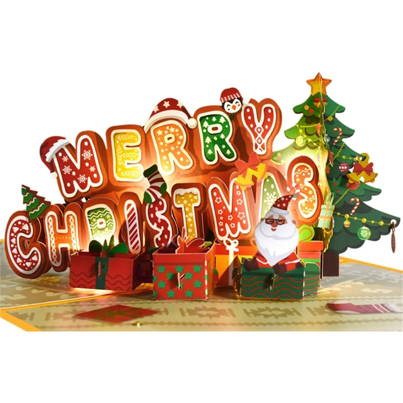 

Адвент-карта Замысловатая рождественская 3D-открытка для отсчета дней