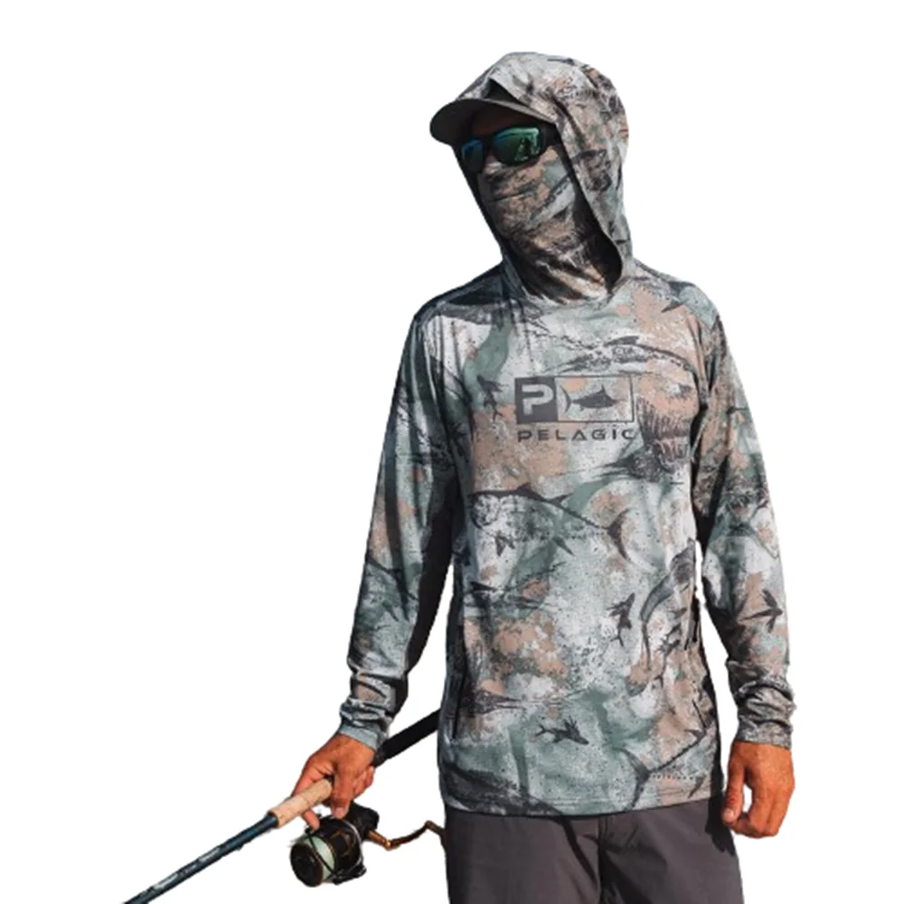 Pelagic Fishing Hoodie UPF 50 Hooded Face Mask - Good Baits