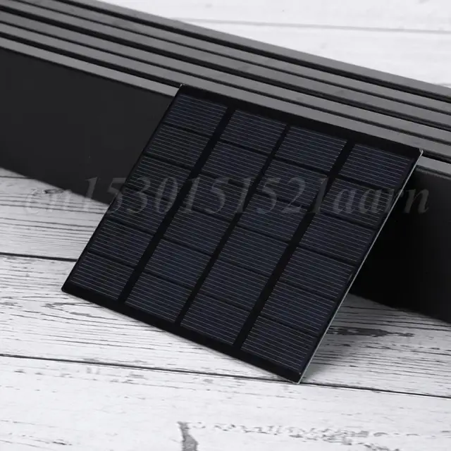 1.5W 6V Mini Solar Panel 110x92mm Polysilicon Portable Solar Cell Solar Battery Charger Solar Cell for Light  Charger 1