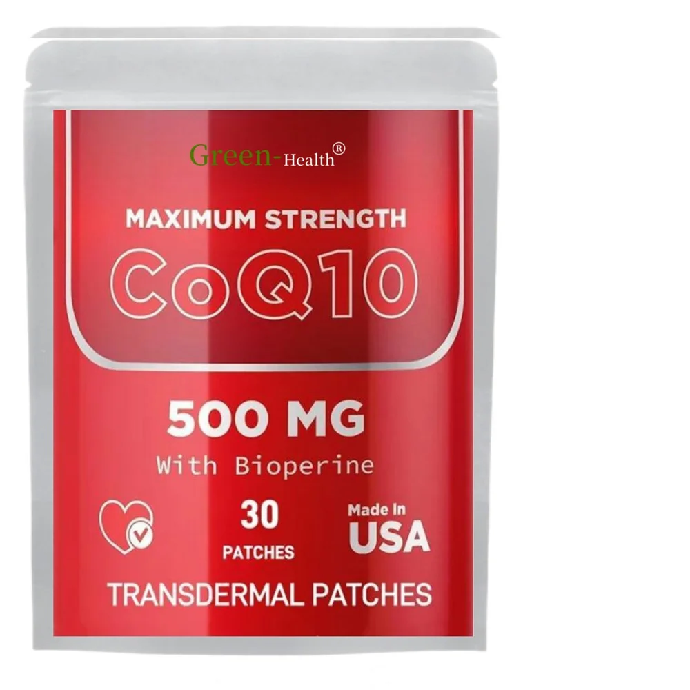 بقع CoQ10 عبر الجلد ، دعم الطاقة ، 30 بقع إمدادات شهر واحد