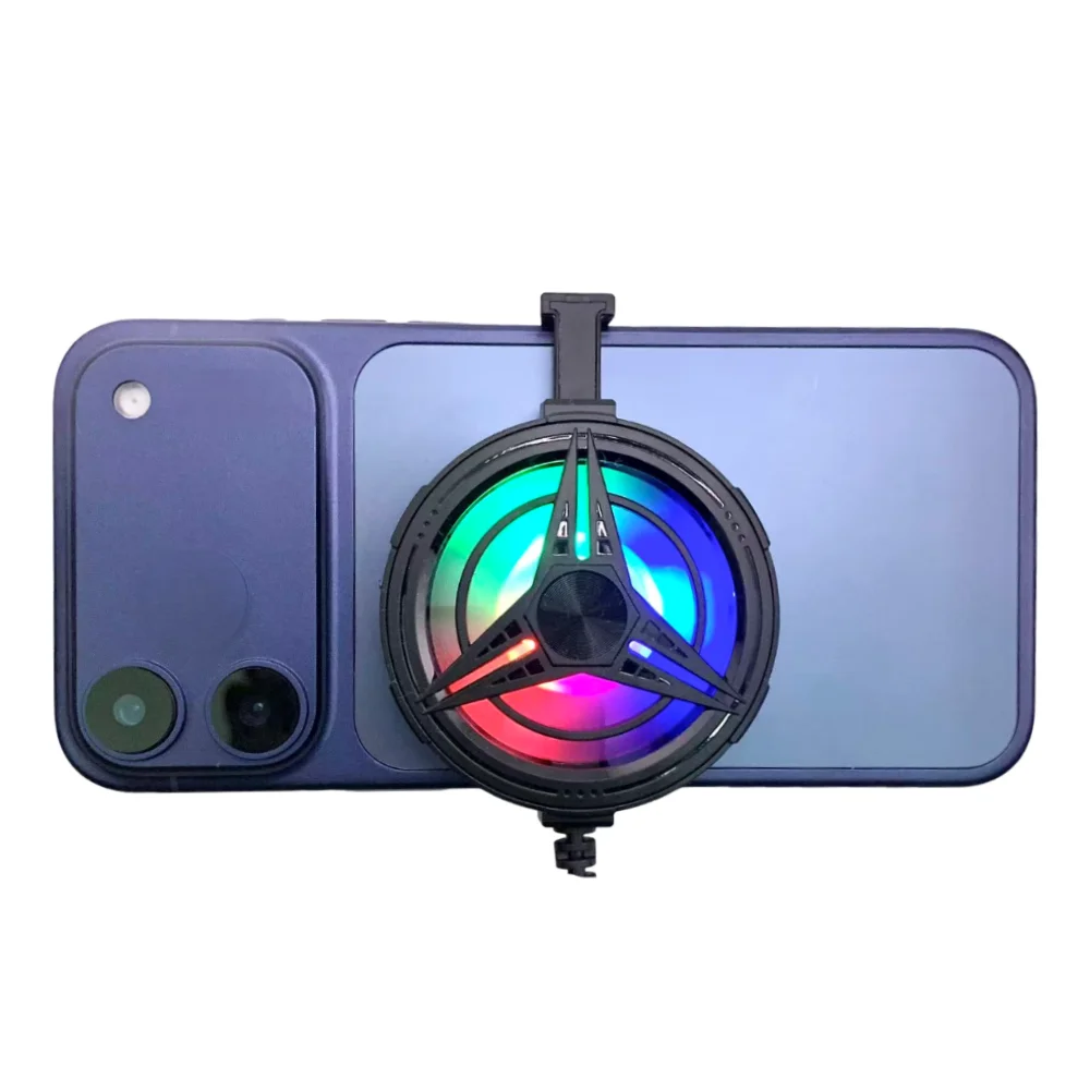 TL11 공랭식 휴대폰 쿨러 강력한 바람 빠른 냉각 RGB 조명 탄성 클립 저소음 조용한 작동 모바일 게임용
