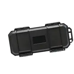 Outdoor Survival EDC Protective Tool Case - Shockproof & Waterproof with Foam Padding, 6.9x3.3 (Black)
