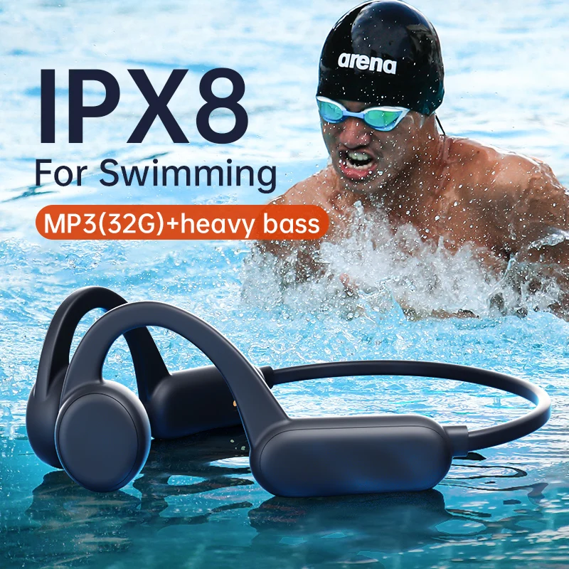Bluetooth-наушники с костной проводимостью влагозащитой IPX8 32 ГБ памяти |