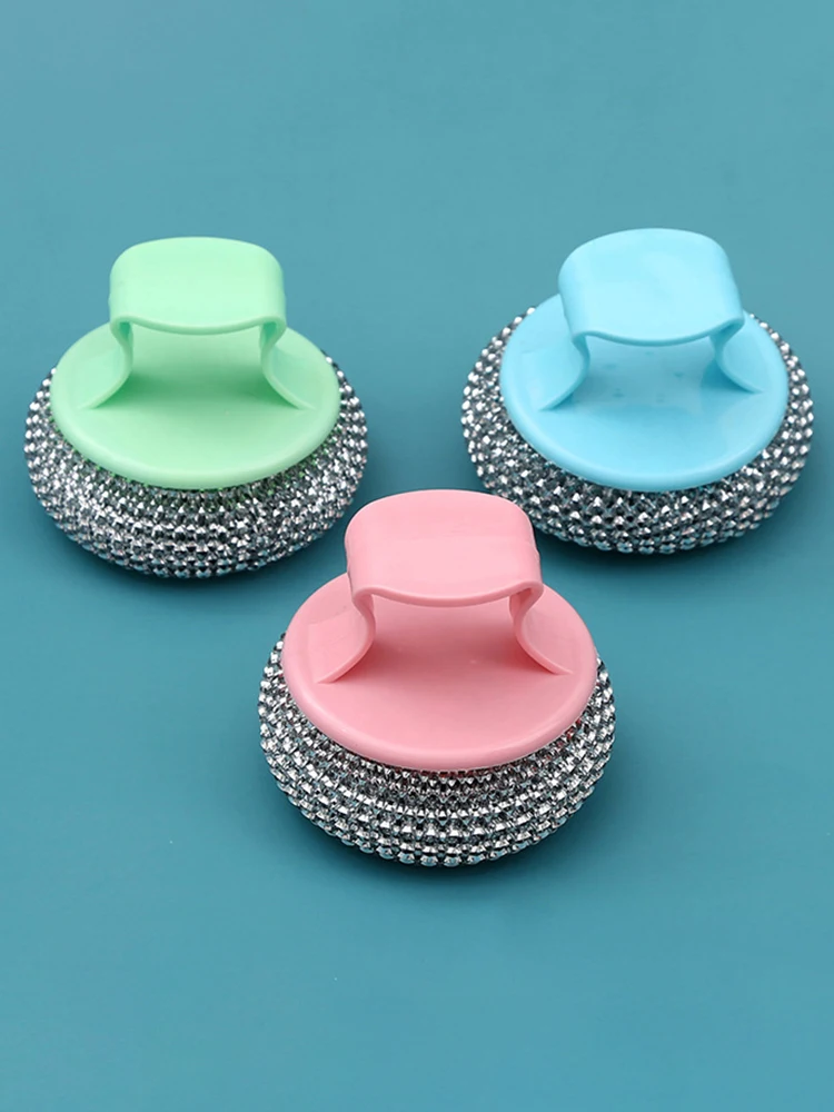 Stainless Steel Kitchen Cleaning Brush Cleaning Balls Oversized Brush Plate & Bowl Brush