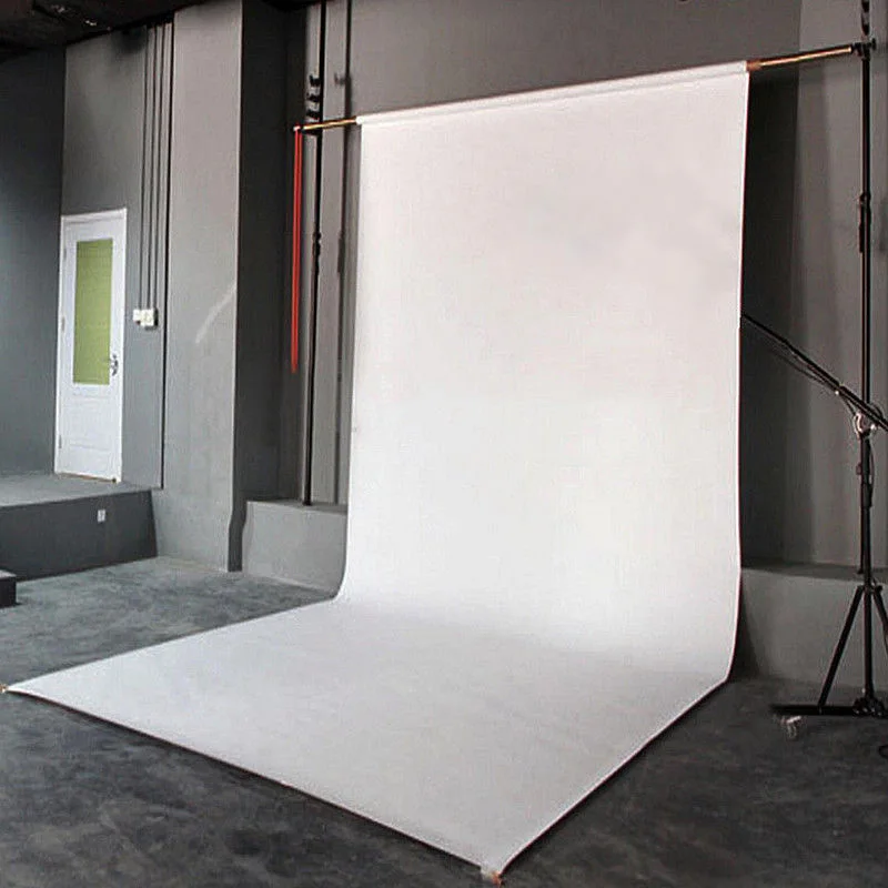 Contexto do Fundo da Fotografia do Vinil Pano Branco Puro do Fundo Estúdio da Foto Suportes Video 5ft
