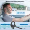 New Bee M51 Bluetooth 5.2 Wireless Headset Earphones Headphone with Dual-Mic CVC8.0 Noise Cancelling Handsfree Business Earbuds 4