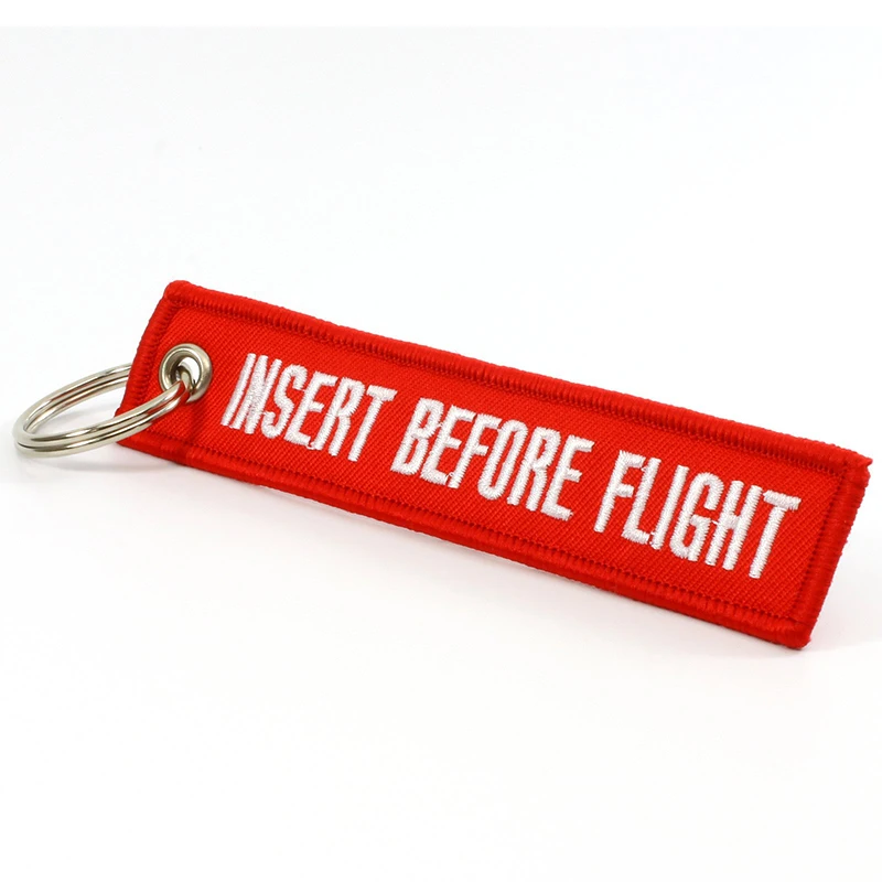 50Pcs Rotary Insert Before Flight Key Chain