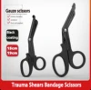 Stainless steel gauze scissors Trauma Gauze Cutter Emergency First Aid Shear Outdoor   Paramedic Bandage Medical Scissors 1