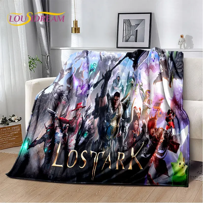 Lost Ark Game Gamer Cartoon Soft Plush Blanket,Flannel Blanket Throw Blanket for Living Room Bedroom Bed Sofa Picnic Cover Kids 6