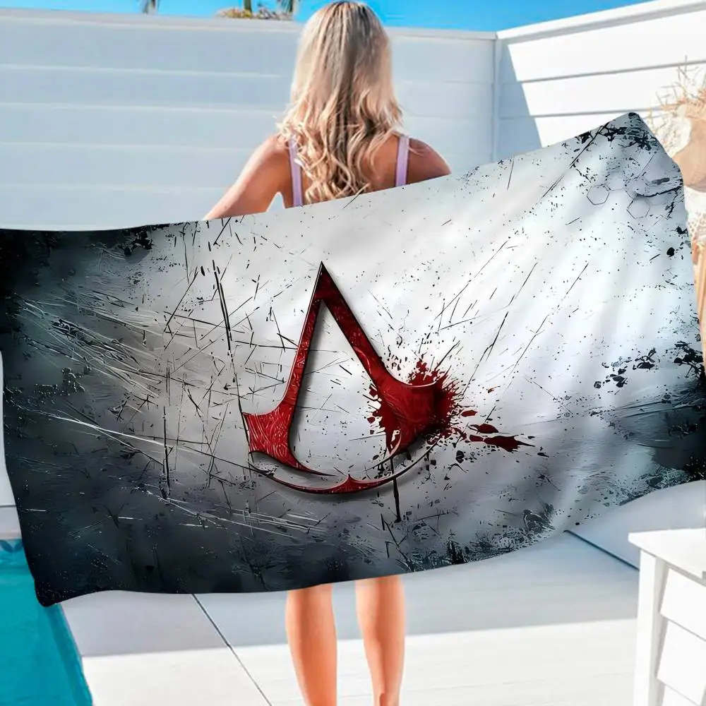Assassin s Creed Microfiber Beach Towel Absorbent Quick dry Soft Yoga Swimming Resort Mountain Climbing Towel