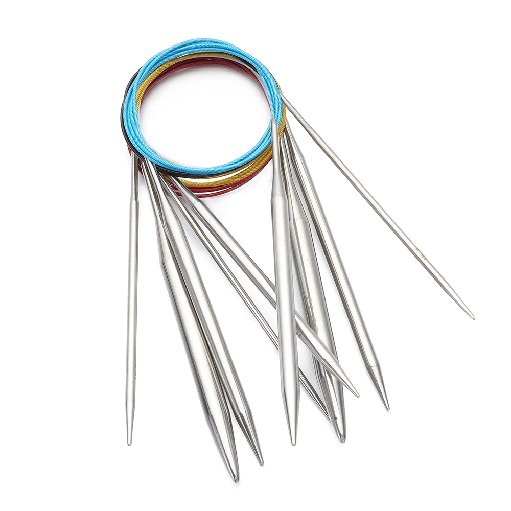 2.2510mm Stainless Steel Circular Knitting Needles Crochet Needles