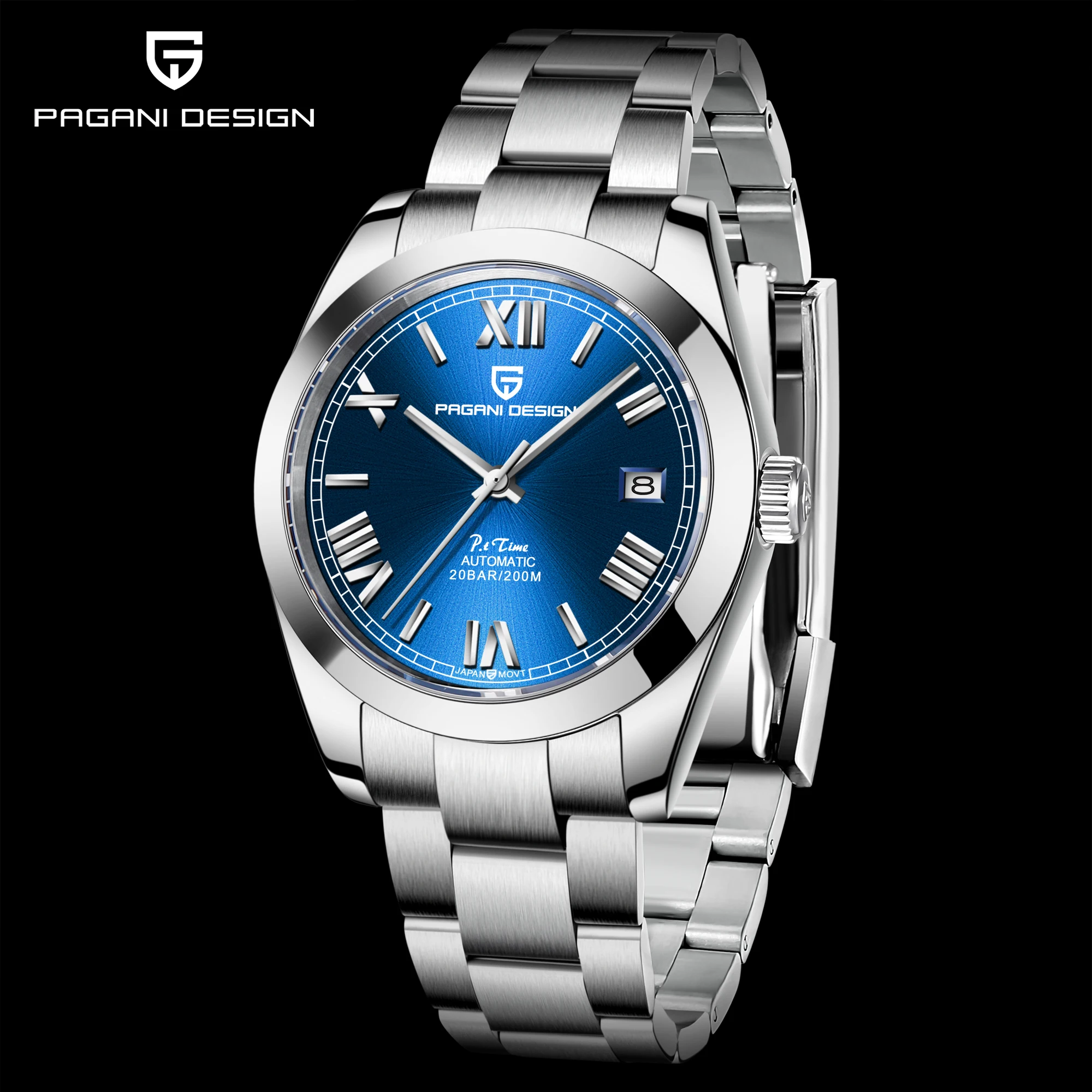 PPAGANI DESIGN Mechanical Automatic Winding Watch Sapphire Crystal Men's Watch NH35A Business 200M Waterproof Luminous 2022 New