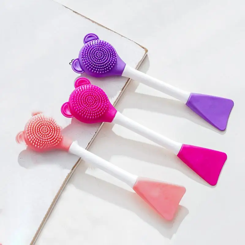 Cat Chin Cleaner Manual Silicone Cat Cleaner Brush Silicone Brush Heads Cleaning Tool For Gums Jaw Tongue Chin And Face Cleaning 3