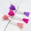 Cat Chin Cleaner Manual Silicone Cat Cleaner Brush Silicone Brush Heads Cleaning Tool For Gums Jaw Tongue Chin And Face Cleaning 3