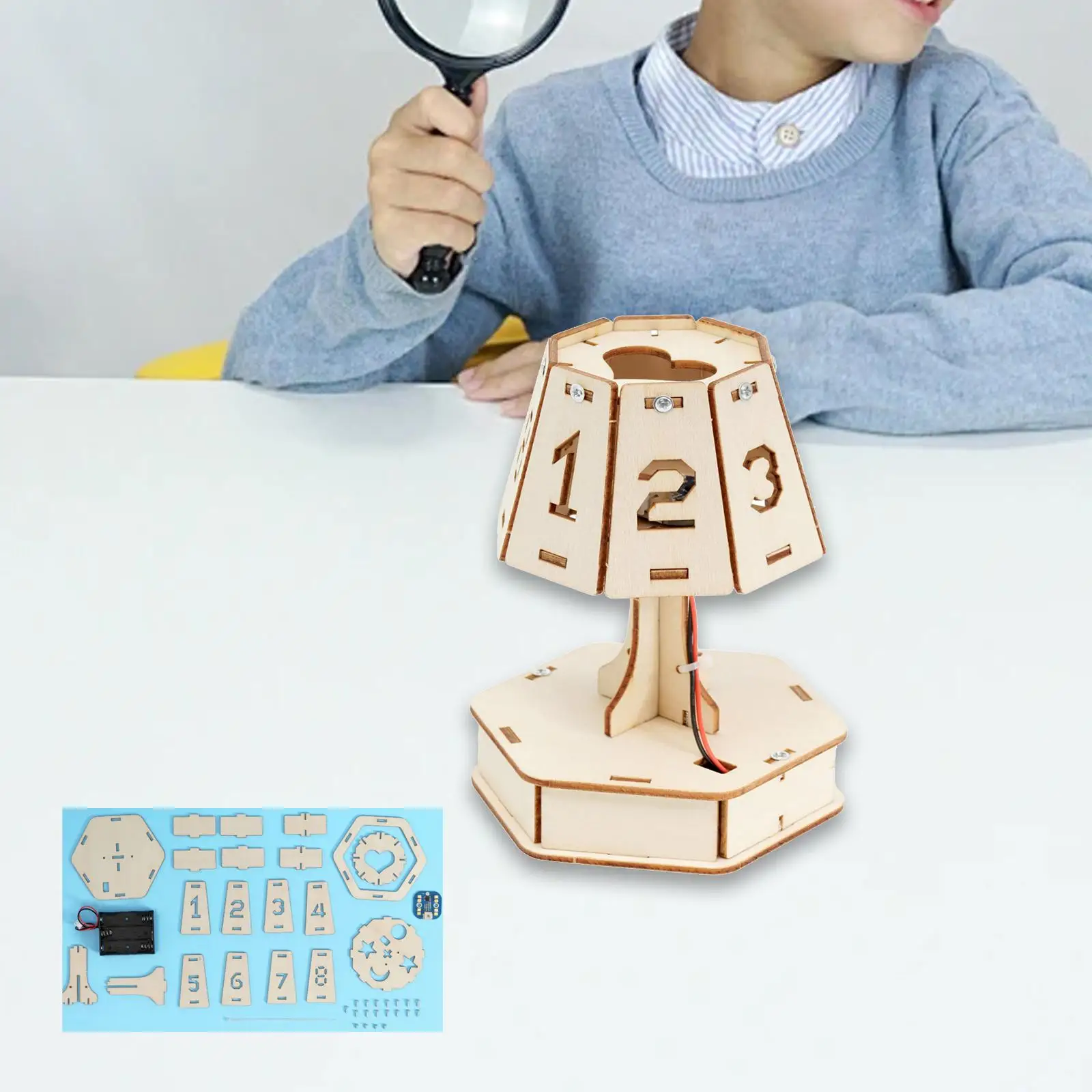 

Intelligent Voice Table Lamp Fine Motor Skills DIY Science Experiments Set