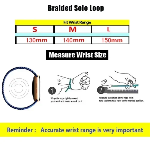 Braided Nylon Solo Loop Elastic Watchband Replacement Accessory