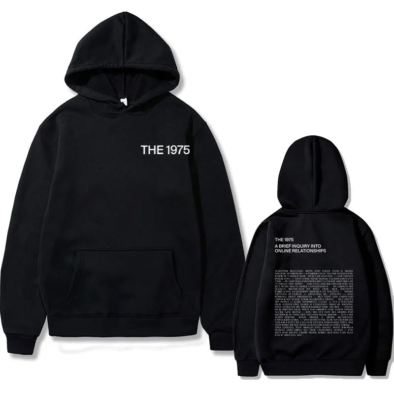 

British Indie Alternative Rock Band The 1975 A Brief Inquiry Into Online Relationships Print Hoodie Men Women Fashion Pullover