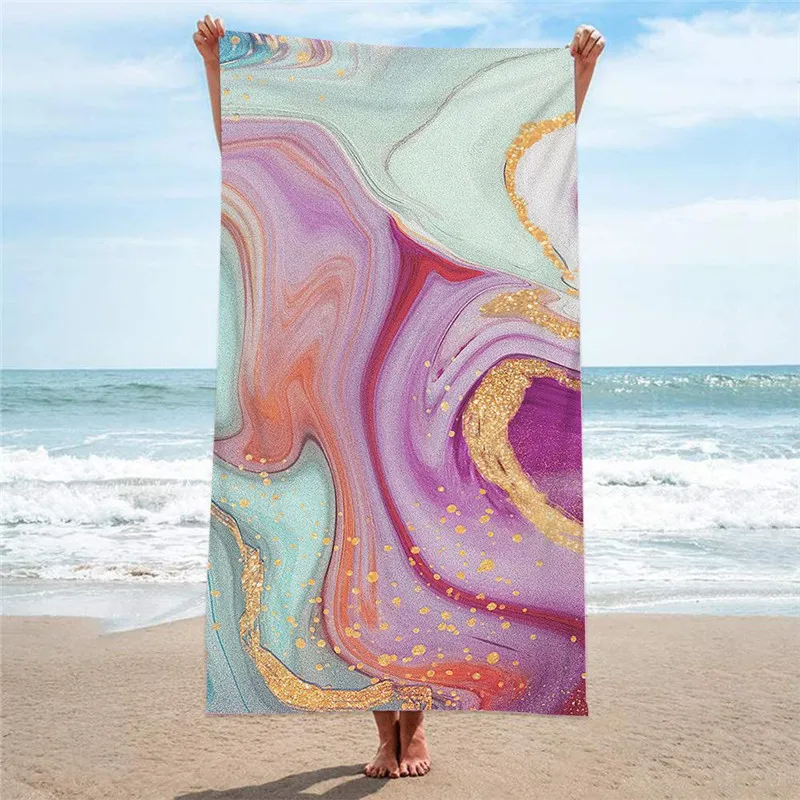 Pink Cherry Blossoms Sand Free Beach Towel Oversized Absorbent Bath Towel  Large Hand Towels for Swimming