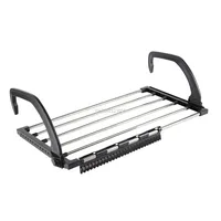 Folding Shoes Towel Radiator Towel Clothes Folding Pole Airer Dryer Drying Rack 5 Rail Bar Holder Home Decoration Accessories 1