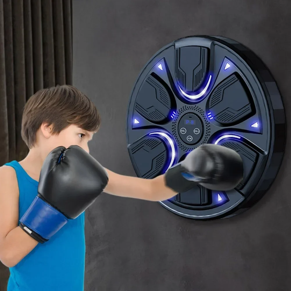 Smart Music Boxing Machine Wall Target LED Lighted Sandbag Relaxing Reaction Training Target for Boxing Sports Agility Reaction