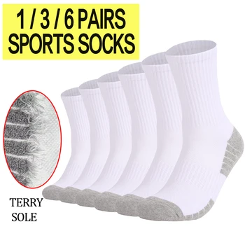 1/3/6 Pairs ThickHiking Socks Anti-Slip 1