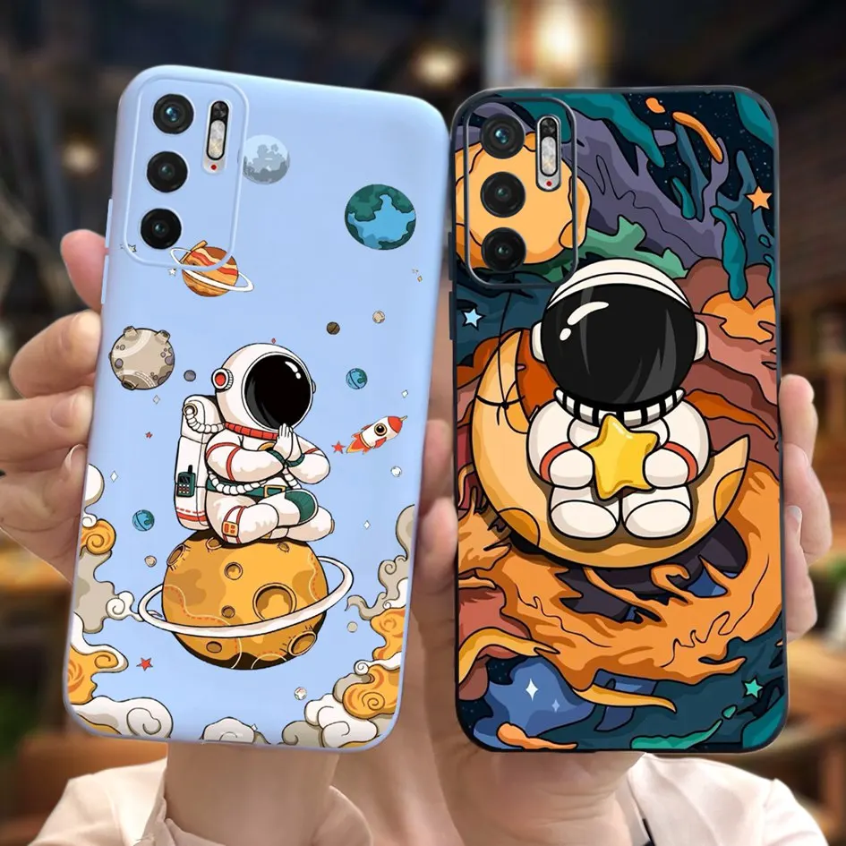 Per Xiaomi Poco M3 Custodia Poco M3 Pro 5G Cover Lovely Astronaut Custodia Protettiva Sottile In Silicone Morbido Per Xiaomi Poco M3 Pro M 3 Capa