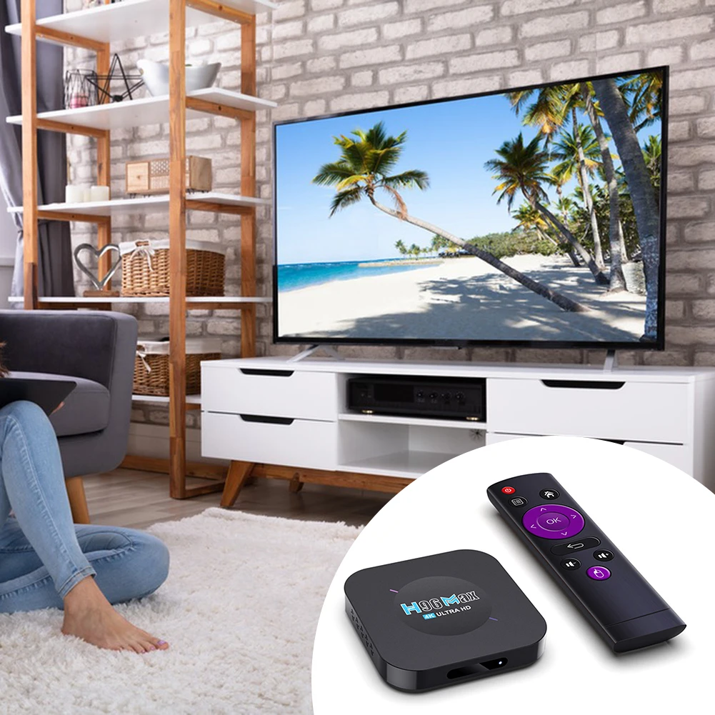 Easy Using  Dual Band WIFI Smarts TV Box Household High-Gain Medias Player For Living Room Home