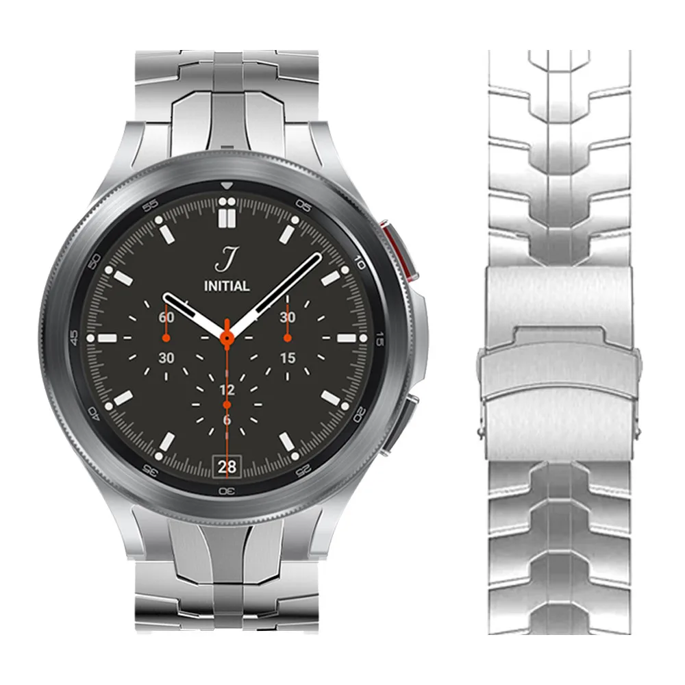 

No Gaps Stainless Steel Strap For Samsung Galaxy Watch 6 5 Pro 44mm 40mm Classic 6 4 47 43mm Band Metal Belt Bracelet Watchbands