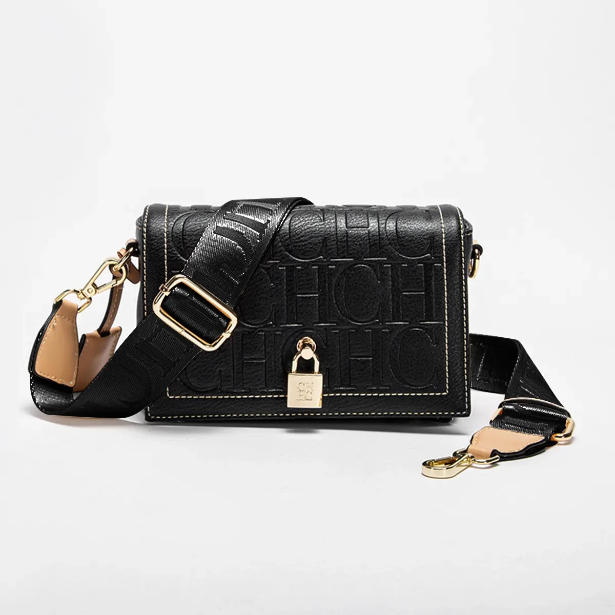 CH Fashion حقيبة رأس مطبوعة بلون سادة تصميم حقيبة...