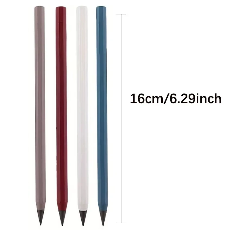 All Metal Eternal Pencil HB Lead Core New Technology Unlimited Writing Eternal Painting Supplies Novelty Stationery - 6