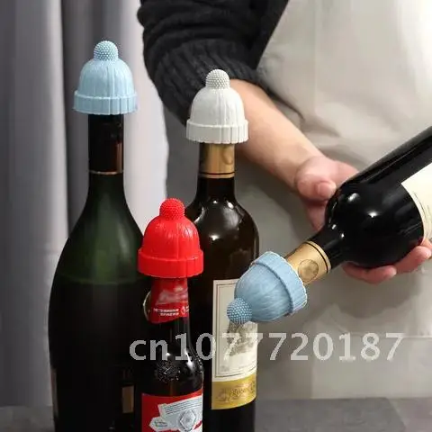 

Bar Beer Champagne Plug Sealed Gift Novelty Stopper Sealer Bottle Silicone Cap Cork Beverage Replacement Accessories Wine