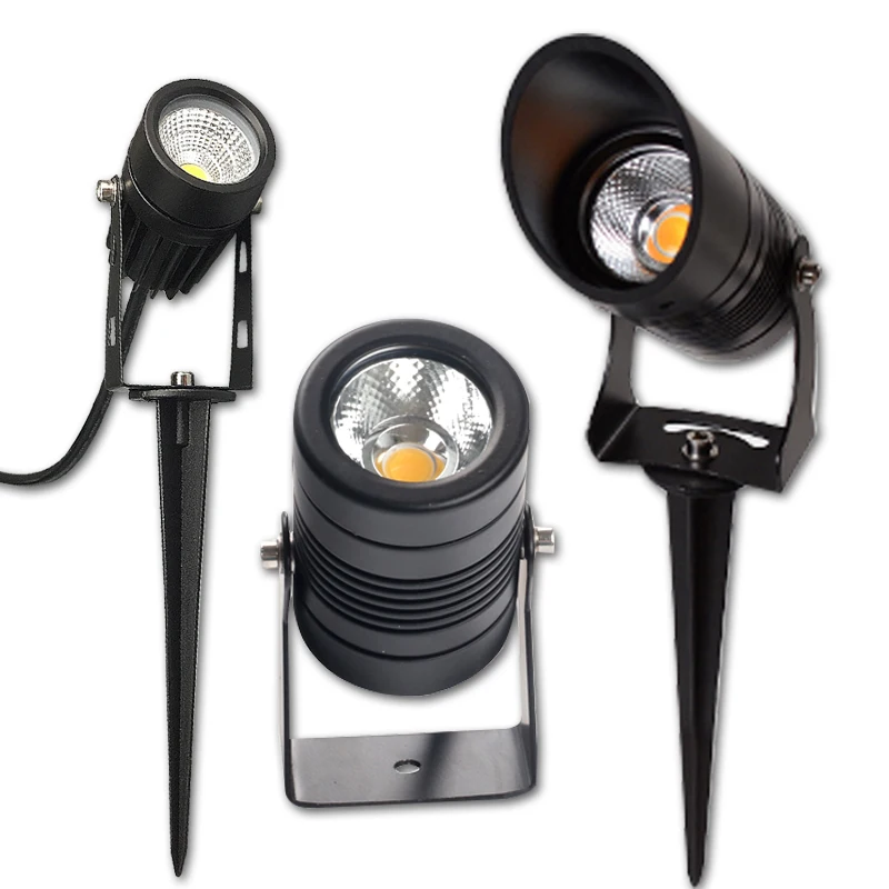 LED COB Garden lighting Dimmable 5W7W10W Outdoor Lawn Lamp Waterproof Lighting Led Light Garden Path Spotlights AC110V220VDC12V