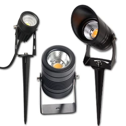 LED COB Garden lighting Dimmable 5W7W10W Outdoor Lawn Lamp Waterproof Lighting Led Light Garden Path Spotlights AC110V220VDC12V