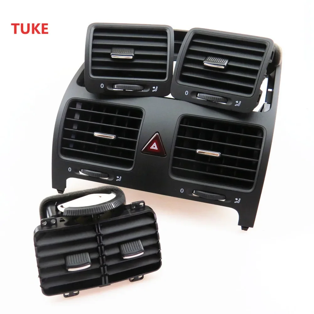 폭스바겐 사기타르 골프 MK5 래빗 1KD819728 1KD 819 704 1KD 819 703 용 자동차 앞 대시보드 중앙 에어컨 통풍구 키트