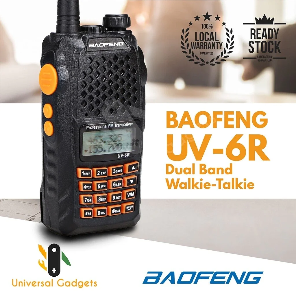 Baofeng UV-6R Walkie Talkie 7W Professional CB Radio Dual Band 128CH LCD Display Wireless Pofung UV6R Portable Ham Two Way |
