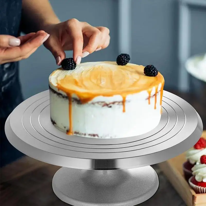 Cake Stand,urntable Rotating Cake Stand Decorating Kit,Cake Turntable  Swivel Plate Decoration Stand Platform Turntable - AliExpress