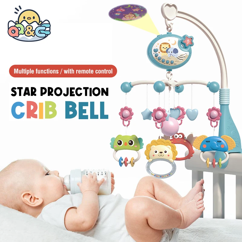 Baby Crib Mobile with Star Projection & Remote 2