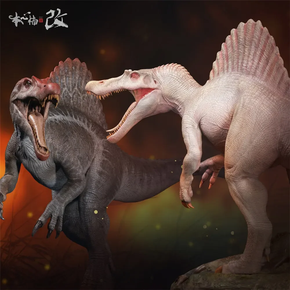 Nanmu studio 1/35 verdringer 2.0 spinosaurus figuur dinosaurus dier model  verzamelaar volwassen scène decoratie volledige lengte portret - AliExpress, image size:1000x1000