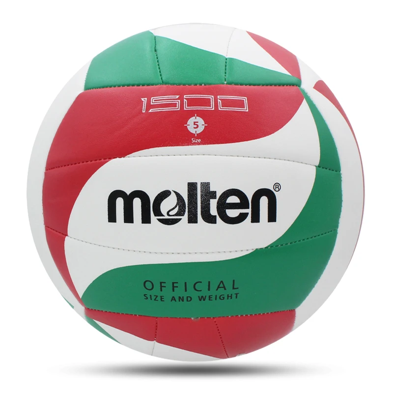 Molten-pelotas de Voleibol de PU de tacto suave, tamaño estándar 5, alta calidad, deportes de interior y exterior, competición, entrenamiento, partido