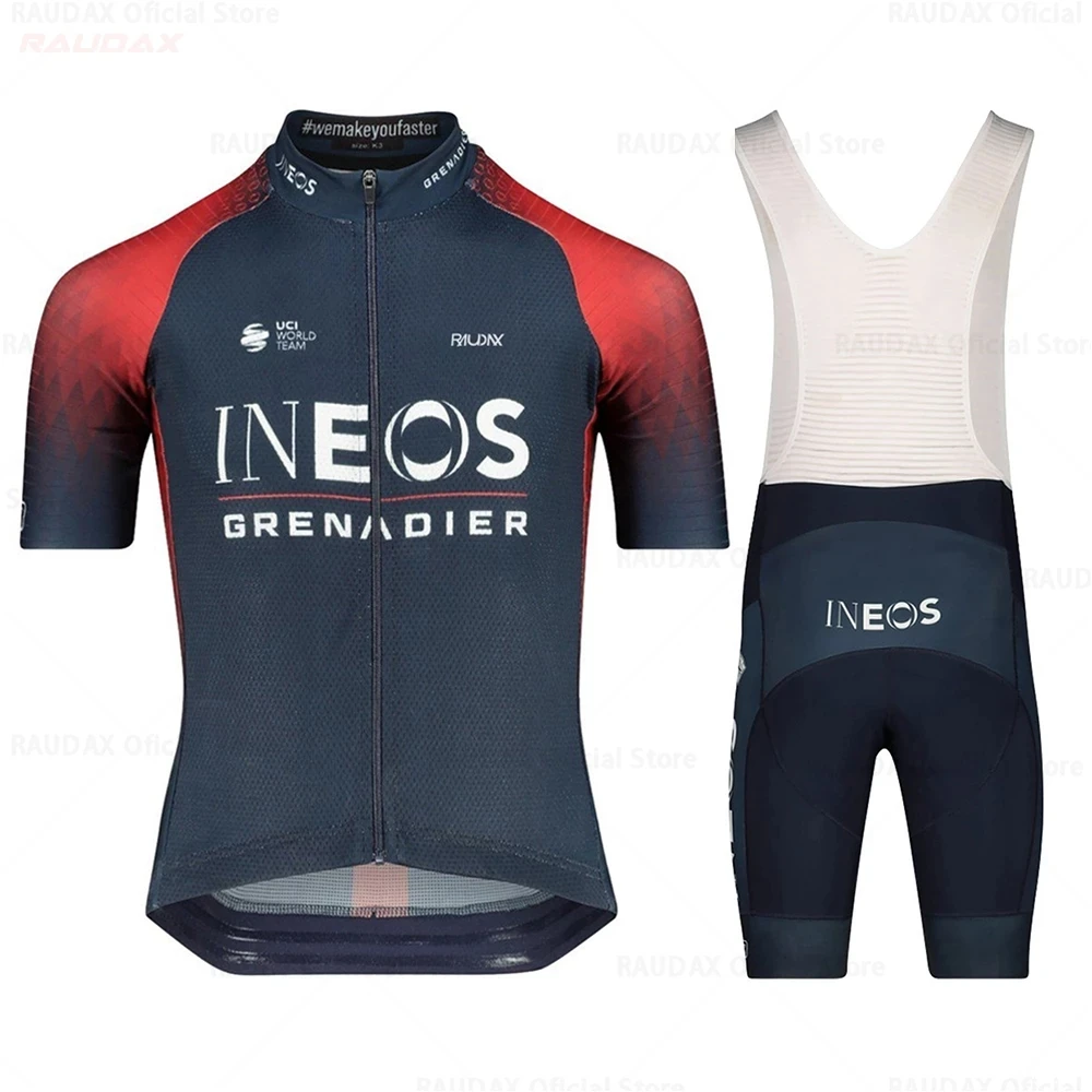 2022 New INEOS Team Cycling Jersey Set MTB Maillot Summer Cycling Clothing Road Bike Shirts Suit Bicycle Tops Ropa Ciclismo