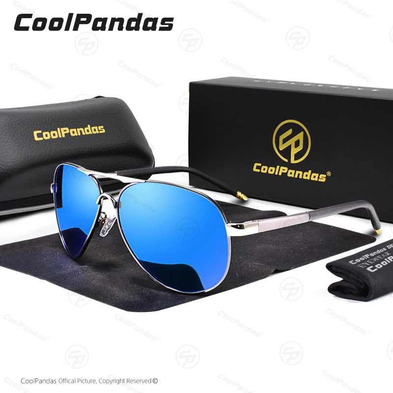 Sleek Outdoor Polarized Sunglasses with Anti-Glare Mirror Lens