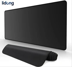 XXL Black Gaming Desk Mat - Large Mouse and Keyboard Pad - 30x25 cm (Black)