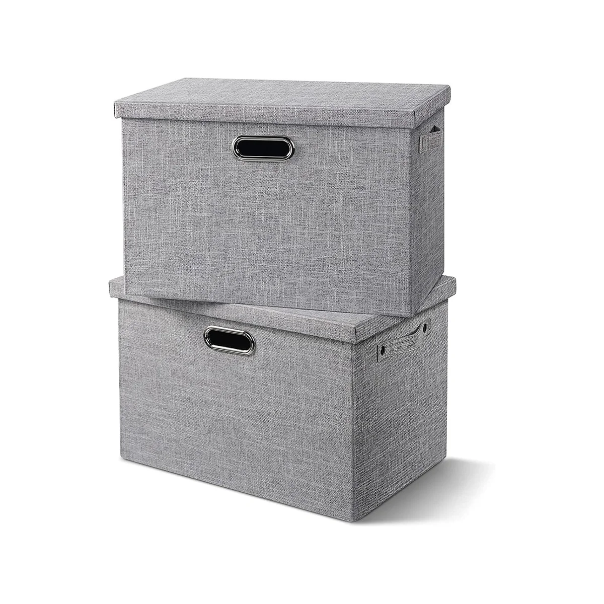 

Fabric Storage Bins with Lids - Thick Foldable Closet Storage Bins for Clothes Decorative Storage Bins Linen